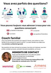 Flyer du coach familail: explication également disponible sur le newsflash